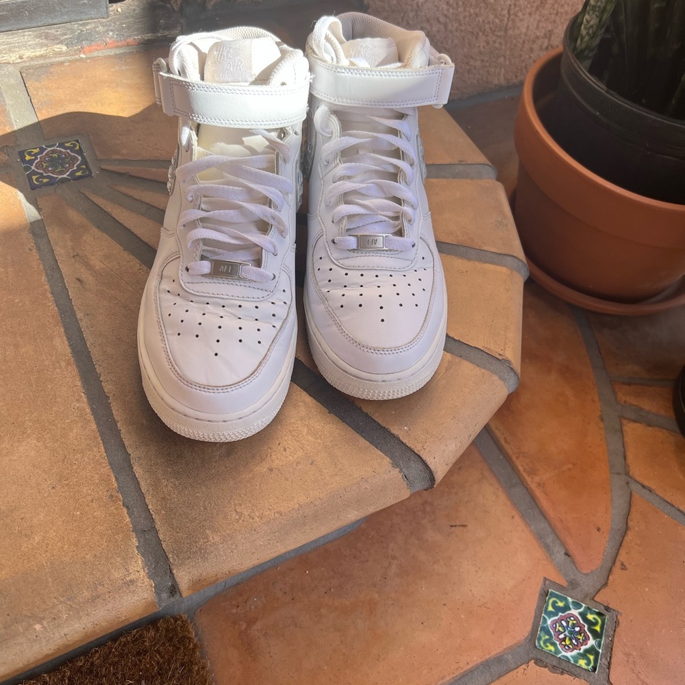 Nike Air Force 1 Mid 07, AF1, White, Size 11 Women, Size 9 Men, UK 8, EUR 42.5